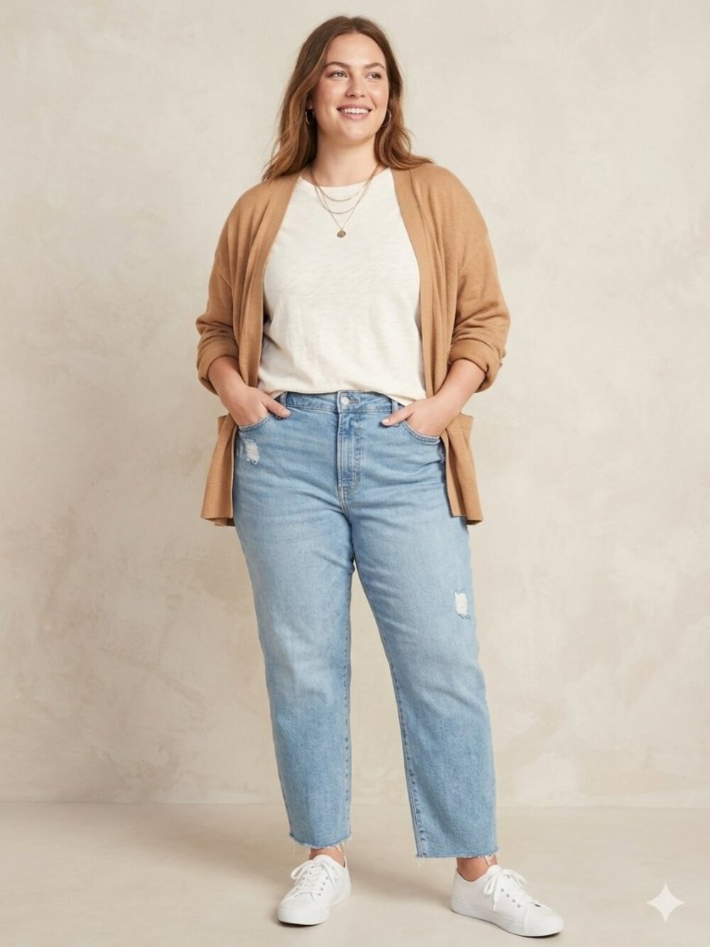 Old Navy Women's Size 22 High Rise O.G. Straight Leg Raw Hem Jeans